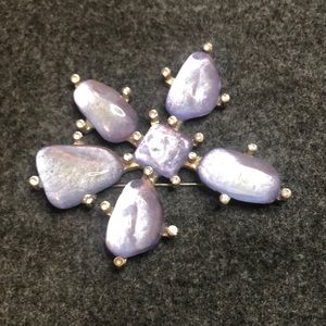 Cecile Jeanne Paris Faux Diamond Brooch Pin